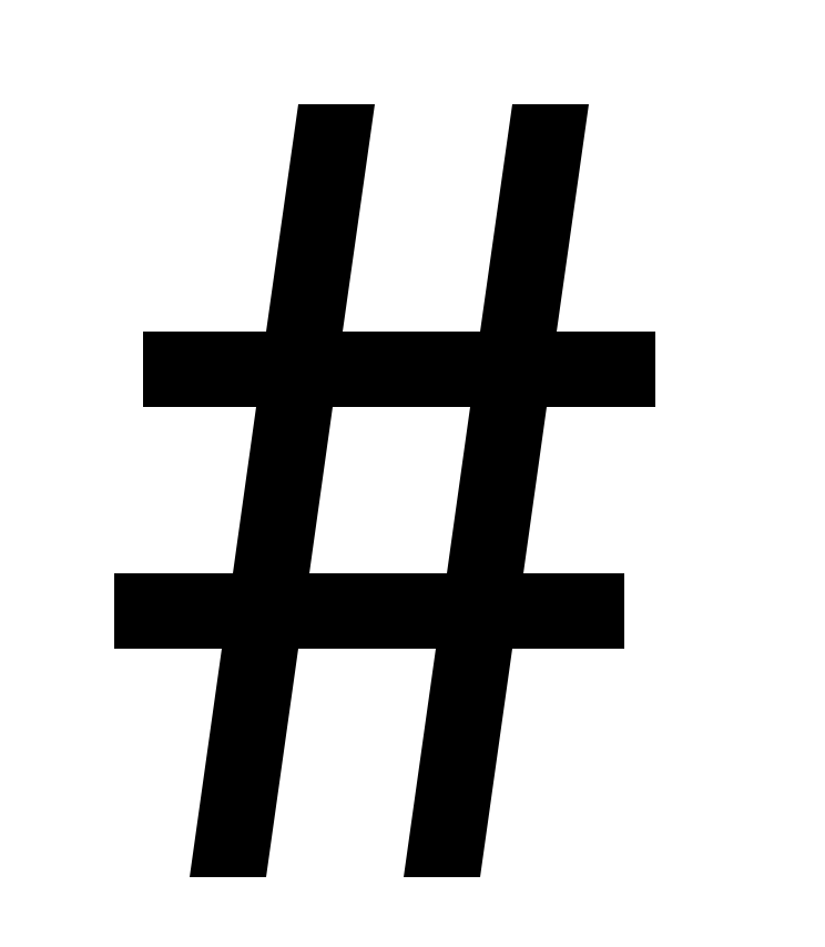Bild eines Hashtags